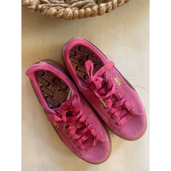 puma suede platform trace block - women's size 7 - Picture 2 of 5